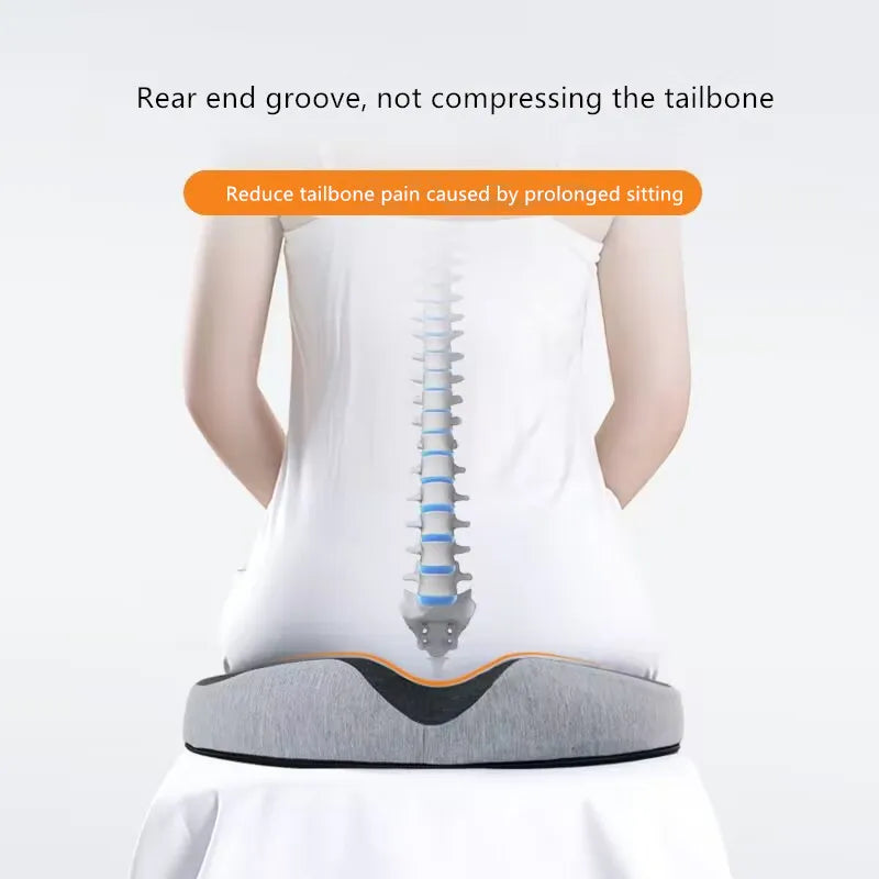 Back support device with text on a white background