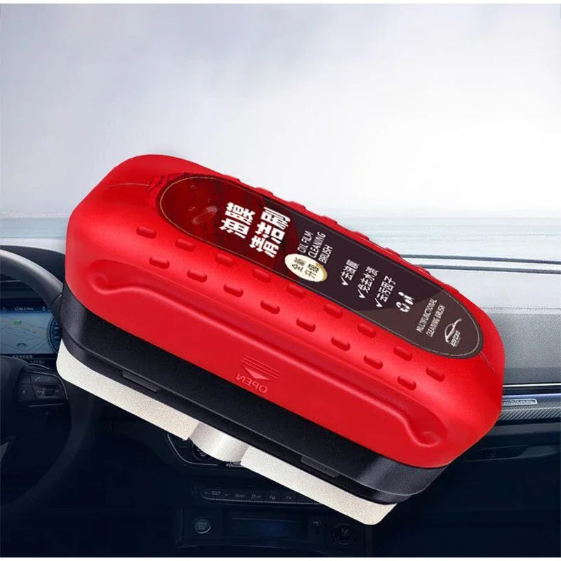 Car Glass Cleaner & Oil Film Remover – Restores Windshield Clarity, Removes Dirt, Grime & Streaks – Includes Glass Cleaning Brush