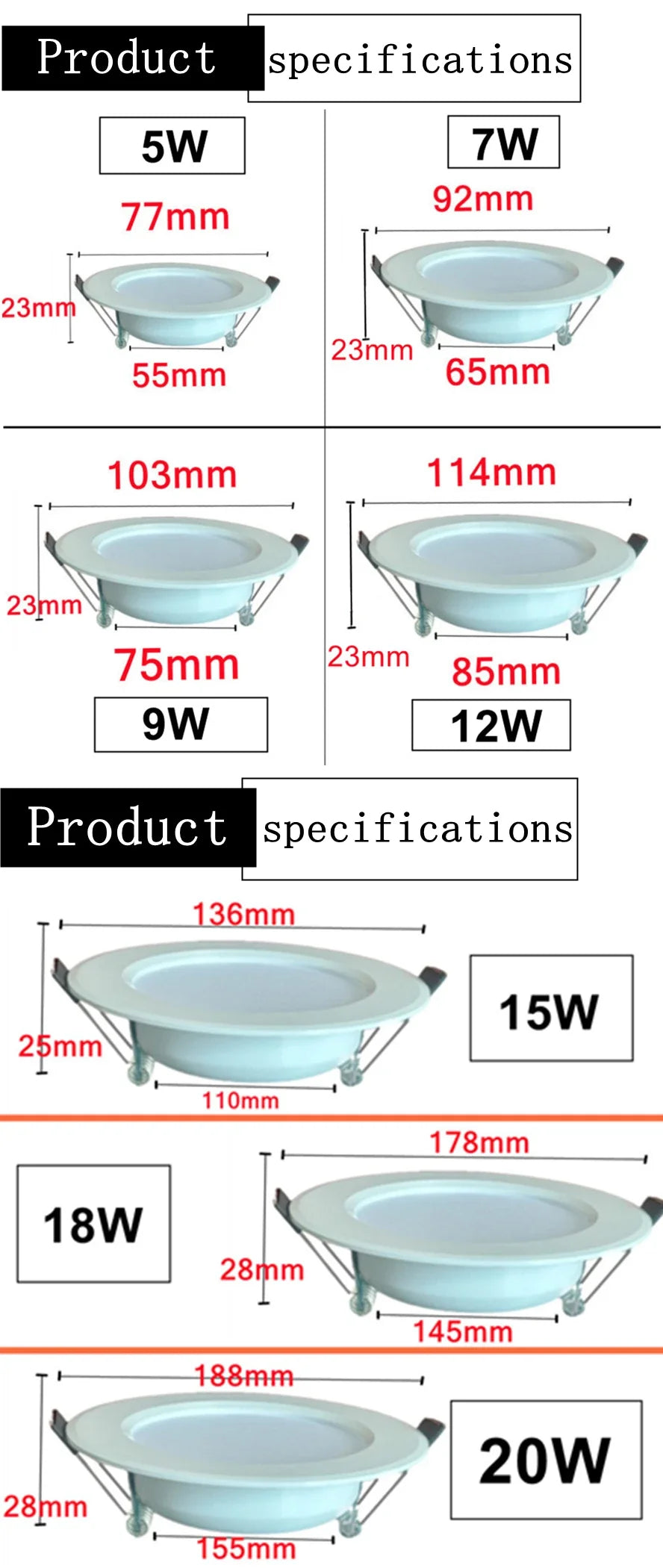 LED Recessed Ceiling Downlight