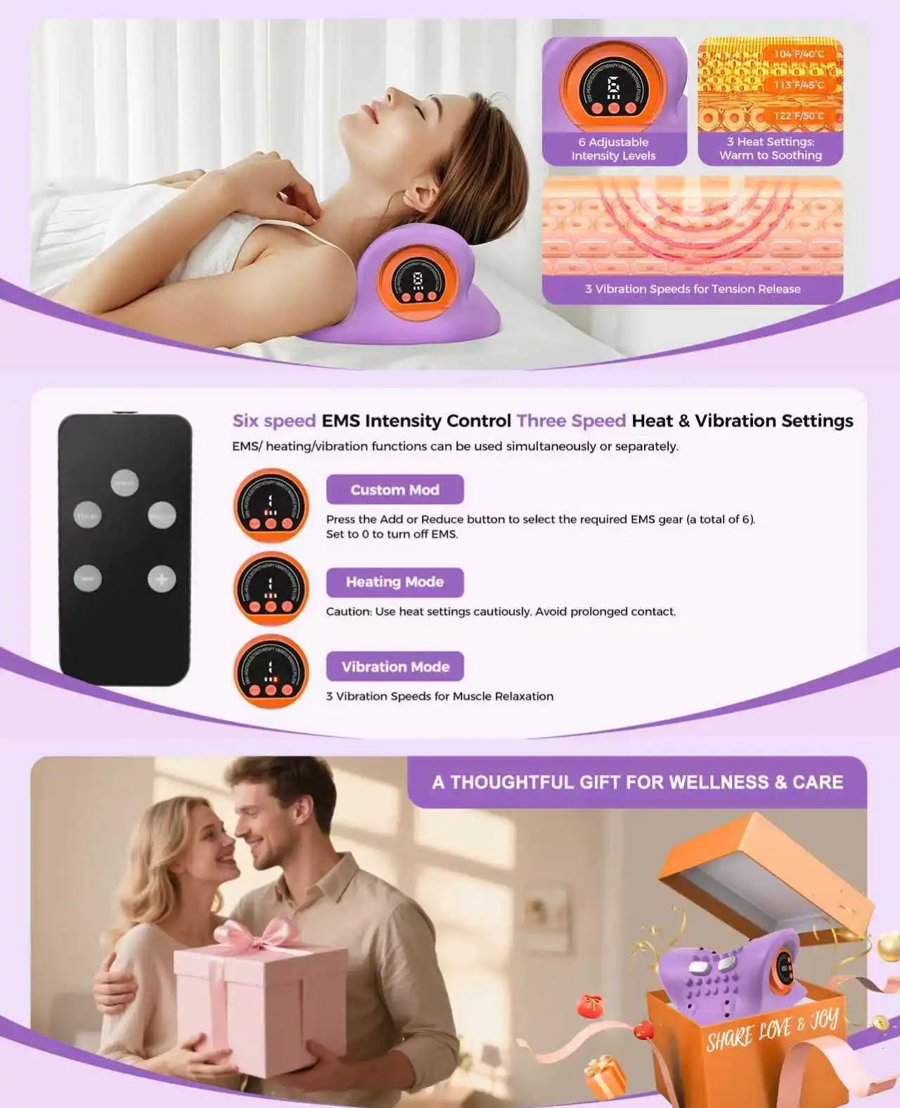 Ergonomic Neck Massager