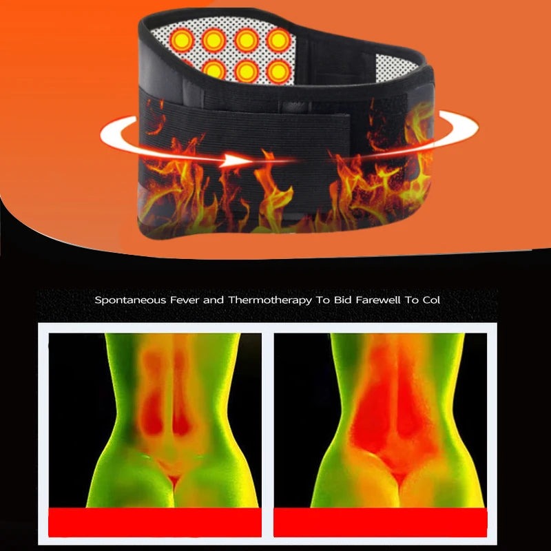 Self-Heating Magnetic Back Support Belt