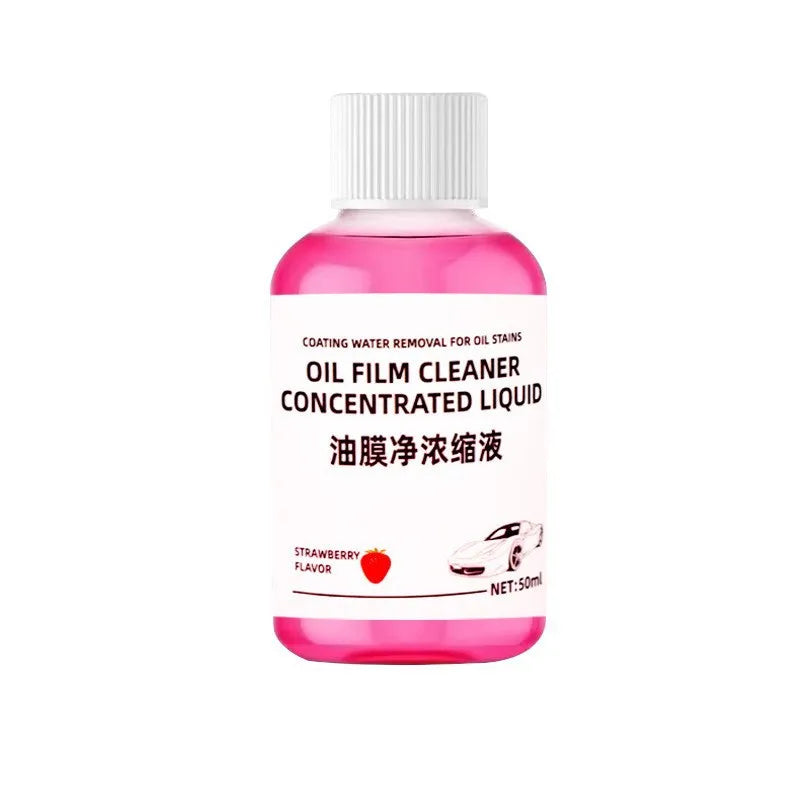 Car Glass Cleaner & Oil Film Remover – Restores Windshield Clarity, Removes Dirt, Grime & Streaks – Includes Glass Cleaning Brush