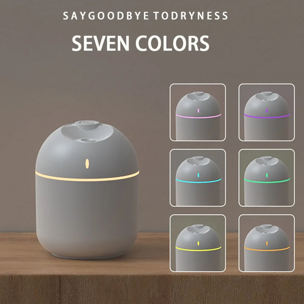 270ML Cool Mist Aroma Humidifier with LED Night Light