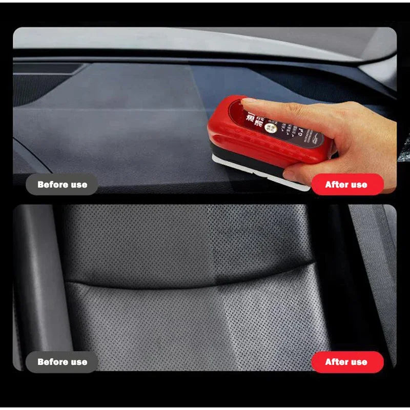 Car Glass Cleaner & Oil Film Remover – Restores Windshield Clarity, Removes Dirt, Grime & Streaks – Includes Glass Cleaning Brush