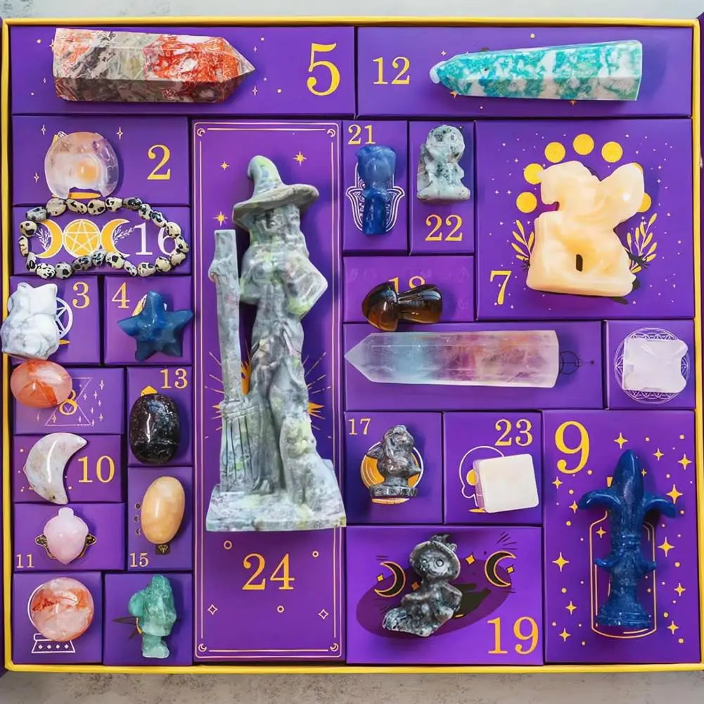 Reiki Crystal Halloween Countdown Gift Box 2025