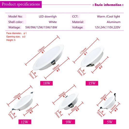 LED Recessed Ceiling Downlight