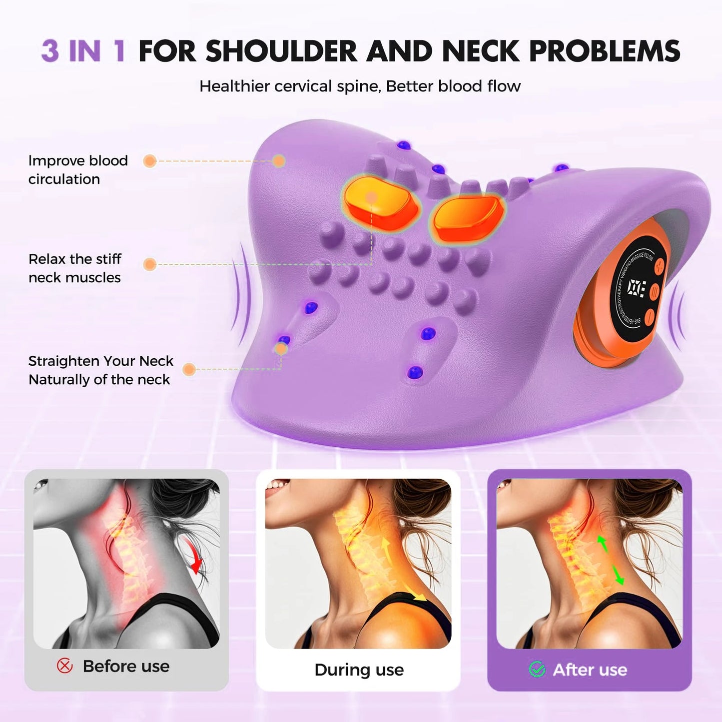 Ergonomic Neck Massager