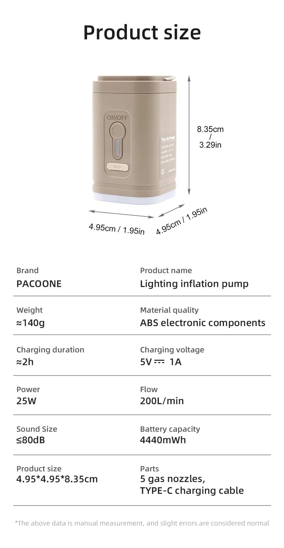 Electric Air Pump Portable Wireless Air Compressor Inflator/Deflator Pumps For Inflatable Cushions Air Beds Boat Swimming Ring