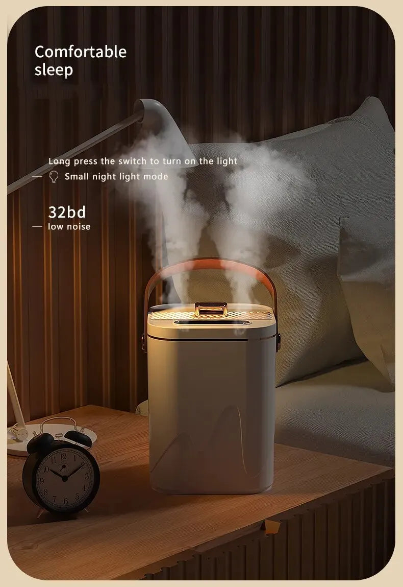 1.8L Dual Nozzle Air Humidifier & Essential Oil Diffuser with Night Light