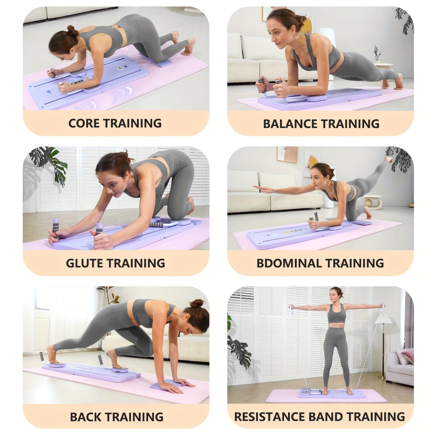 5-in-1 Home Pilates Reformer | Foldable Design | Universal - FitZone
