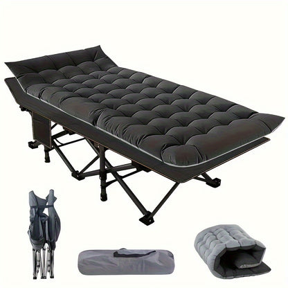 Heavy Duty 75" Folding Bed Camping Cot - Portable Sleeping Bed Cot with Carry Bag | Camping Gear - Outdoor Gear 2025