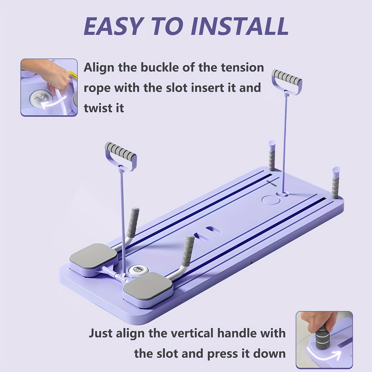 5-in-1 Home Pilates Reformer | Foldable Design | Universal - FitZone
