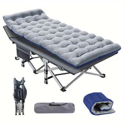 Heavy Duty 75" Folding Bed Camping Cot - Portable Sleeping Bed Cot with Carry Bag | Camping Gear - Outdoor Gear 2025