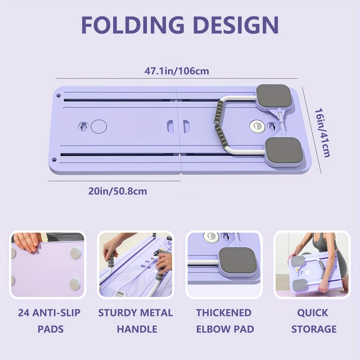5-in-1 Home Pilates Reformer | Foldable Design | Universal - FitZone