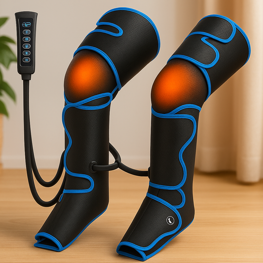 Leg Massager, Air Compression Cycle, 6 Modes 3 Vibration, Male And Female Birthday Gift, Black, Mother's Day Gift, Father's Day Gift