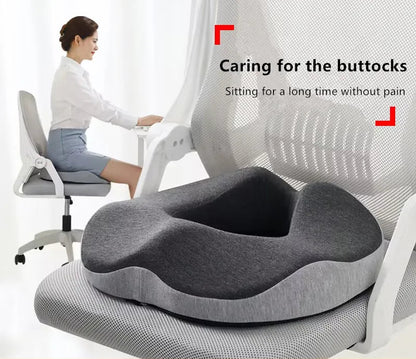 Memory foam donut cushion for hemorrhoid, sciatica, and tailbone pain relief