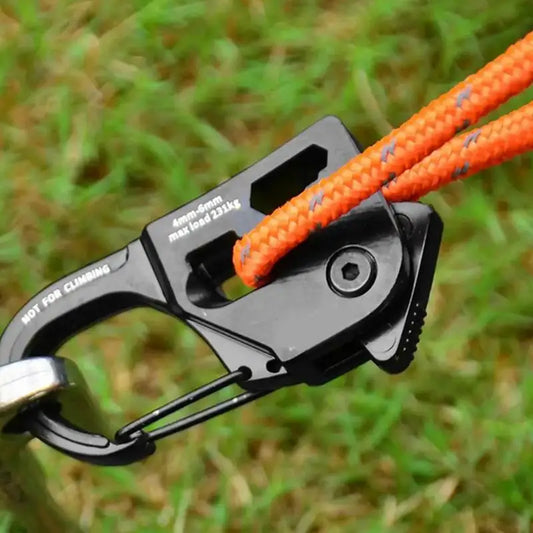 Outdoor Camping Tent Rope Tightener – Lightweight, Windproof Awning Cord Tensioner Buckle