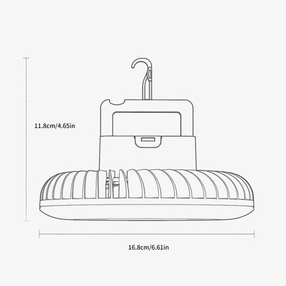 Multifunctional Waterproof Tent Fan Rechargeable Camping Lamp Night Market Booth Lamp Outdoor Cooling Fan Lamp Portable Lantern