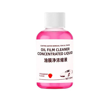 Car Glass Cleaner & Oil Film Remover – Restores Windshield Clarity, Removes Dirt, Grime & Streaks – Includes Glass Cleaning Brush