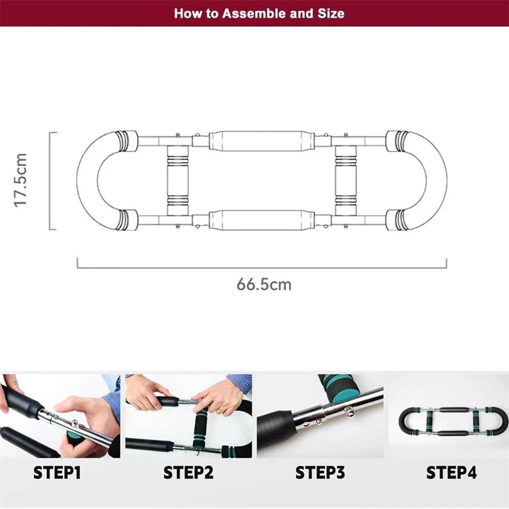Twister Arm Trainer – Adjustable Chest Expander & Arm Exerciser | Boost Upper Body Strength, Muscle Tone & Chest Power for Men