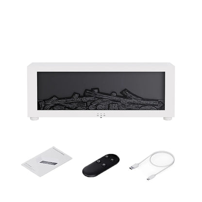 Flame Effect Aroma Humidifier with Remote & LED Light