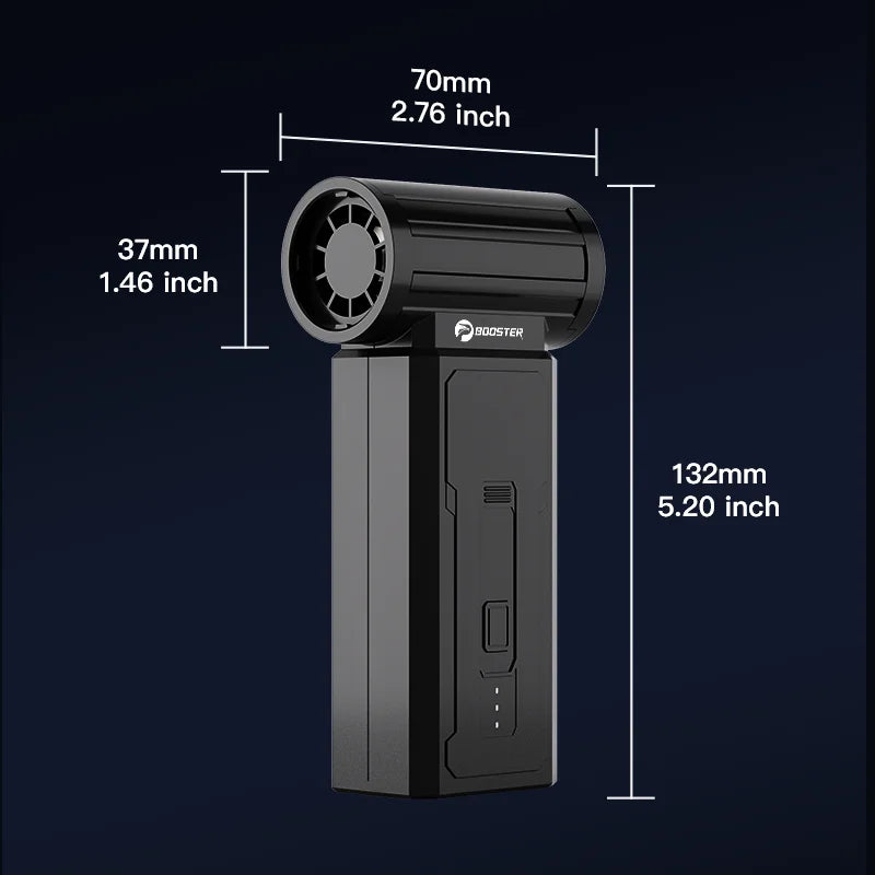 BOOSTER W01 Mini Turbo Jet Fan – 100,000 RPM High-Speed Air Blower | Compact, Powerful Turbo Duct Fan
