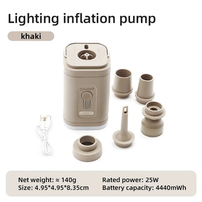 Electric Air Pump Portable Wireless Air Compressor Inflator/Deflator Pumps For Inflatable Cushions Air Beds Boat Swimming Ring