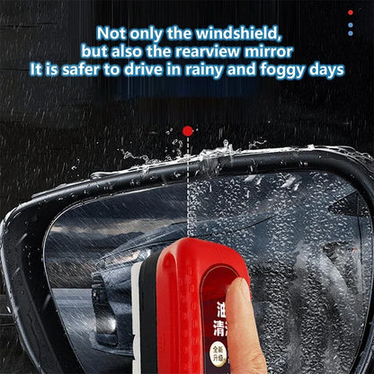 Car Glass Cleaner & Oil Film Remover – Restores Windshield Clarity, Removes Dirt, Grime & Streaks – Includes Glass Cleaning Brush