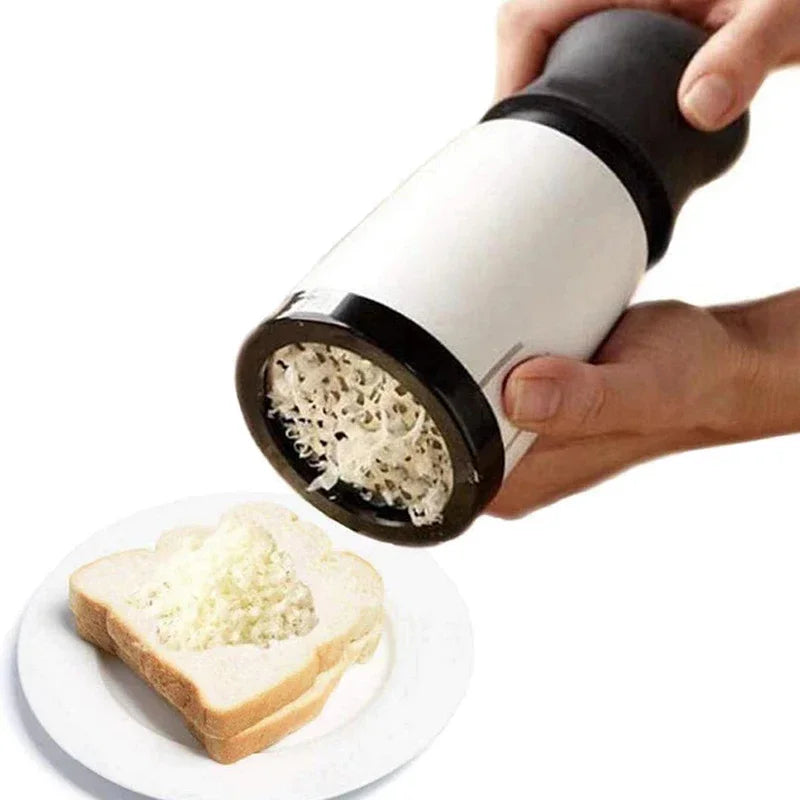 2-Pattern Cheese Grater – Stainless Steel Slicer for Cheese, Chocolate, Butter &amp; More | Kitchen Gadget with ABS Handle