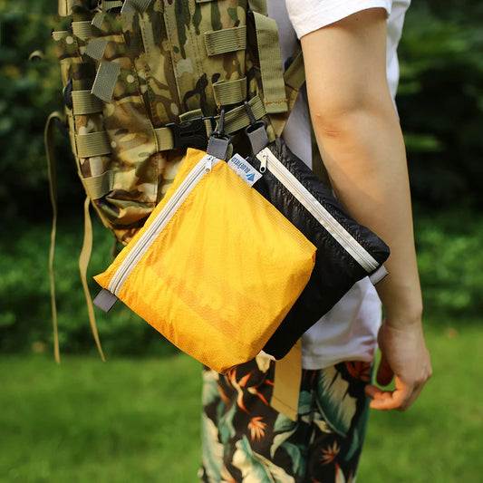 Waterproof Outdoor Storage Bag – Zipper Pouch with Hook for Camping, Hiking, Tools & Gear (4 Colors)