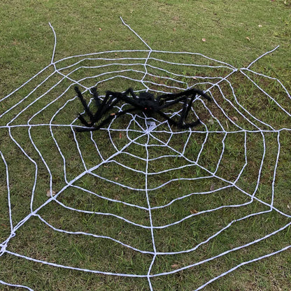 Extra-Large Plush Black Spider Halloween Decoration – 30cm/50cm/90cm/150cm/200cm Hairy Giant Spider Prop for Indoor & Outdoor Haunted House, Party, Home, Bar, Yard Decor