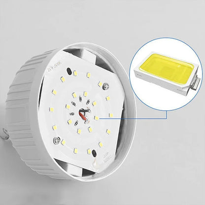 2PC Camping Brightness Light Portable Rechargeable Dimmable LED Bulb Outdoor Tent Light Emergency Night Light with Hook
