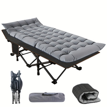 Heavy Duty 75" Folding Bed Camping Cot - Portable Sleeping Bed Cot with Carry Bag | Camping Gear - Outdoor Gear 2025